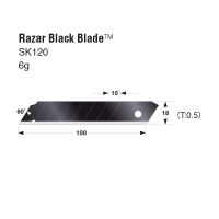 Лезвия Razar Black, 18 мм, для ножей LC-500,501,520,521,510 /10 шт. в футляре TAJIMA LCB50RBC/K1