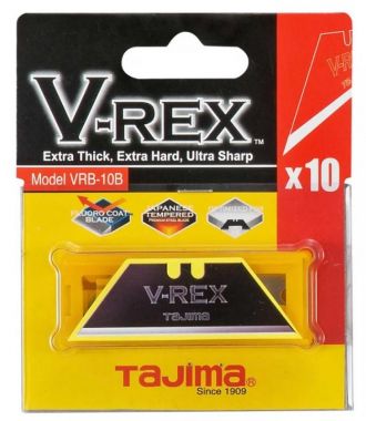 Лезвия, V-Rex трапезоидные для ножей  VR101 /10 шт. в футляре TAJIMA VRB2-10B/Y1 ― TAJIMA SHOP