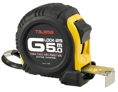 Рулетка G LOCK 5м/25мм, цвет черно-желтый, 6 шт./комплект TAJIMA G5P50MTD ― TAJIMA SHOP