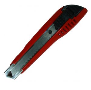 Нож TAJIMA LC-500, 18 мм автофиксация лезвия, красный LC500RB ― TAJIMA SHOP